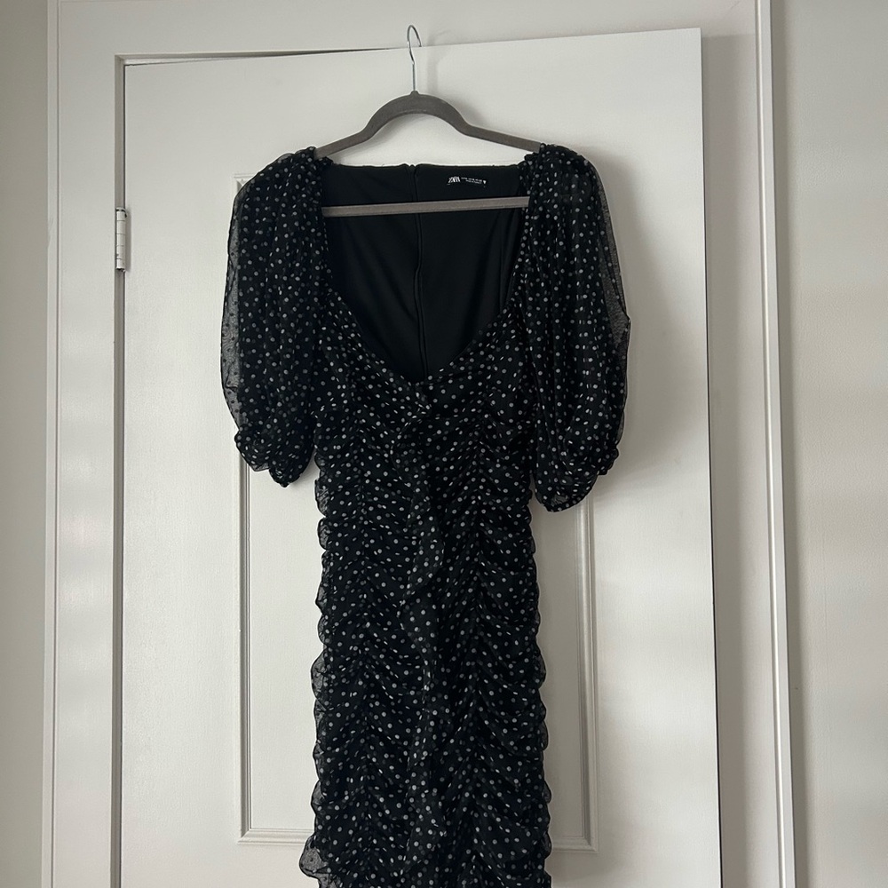 Zara Black and White Mini Dress